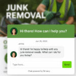 Dimarcy Smart Chat Powered by AI for Junk Removal Services