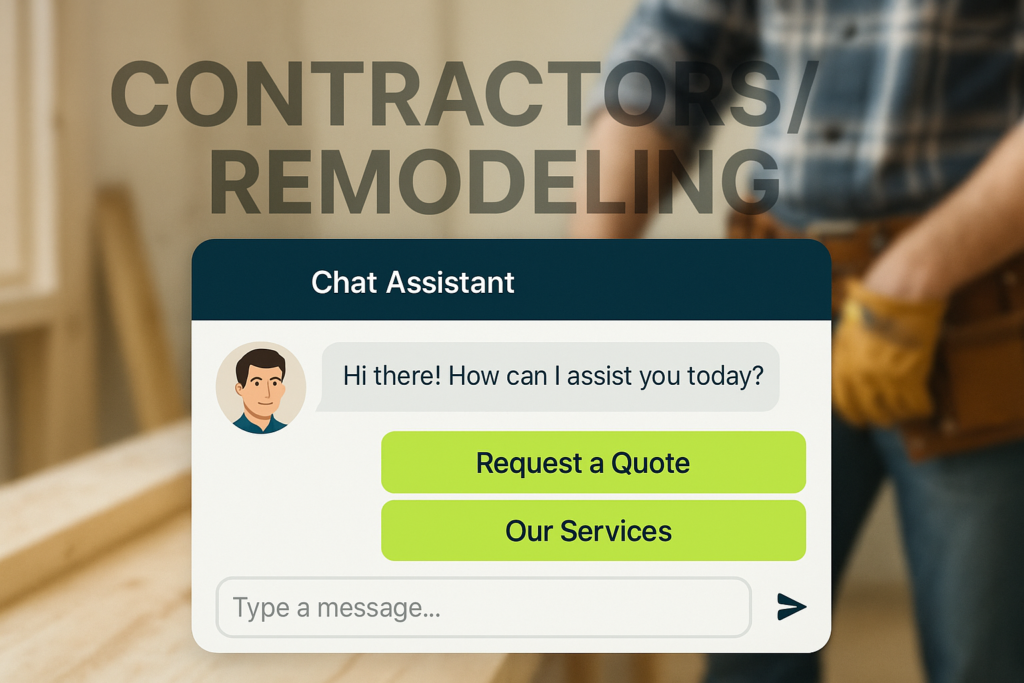 Image about Enhancing Lead Capture and Revenue in Contractors/Remodeling with AI Smart Chat